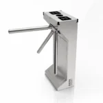 เครื่องกั้นทางเข้าออก Tripod Turnstile รุ่น EL128 ดีไซน์สแตนเลส พร้อมระบบอ่านบัตรสำหรับอาคารสำนักงานและโรงงาน