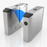 ประตู Flap Barrier รุ่น EL242 ดีไซน์สแตนเลสสำหรับระบบ Access Control ในอาคารสำนักงานและพื้นที่รักษาความปลอดภัย